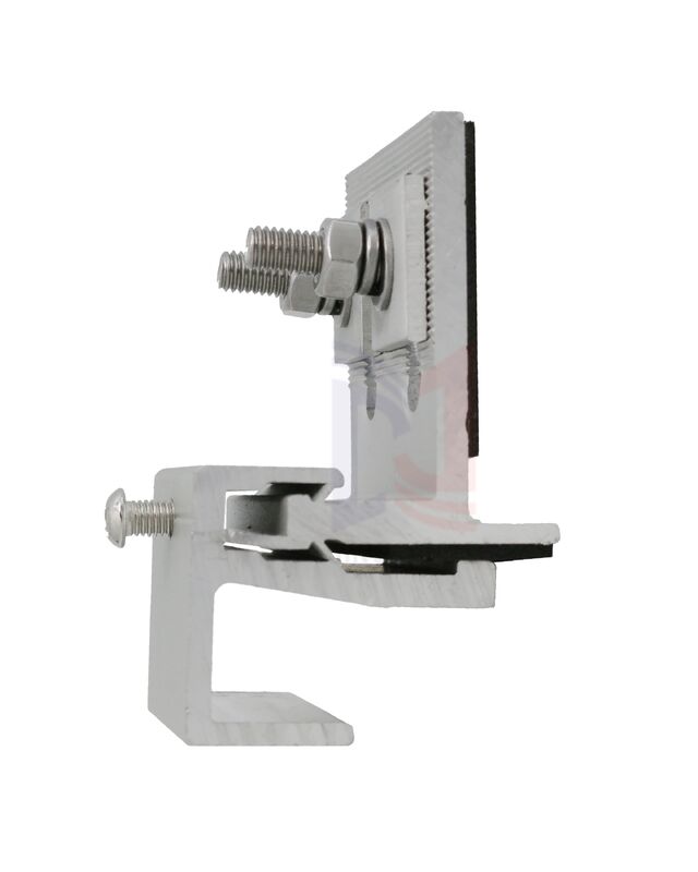 مشبك طرفي من الألومنيوم المضاد للتآكل لنظام دعم واجهة الطين