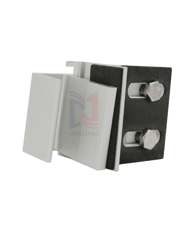 مشبك طرفي من الألومنيوم المضاد للتآكل لنظام دعم واجهة الطين